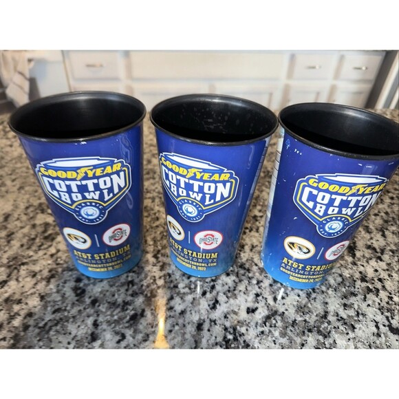 2023 Cotton Bowl 3 Cups Pre-owned - Picture 1 of 8